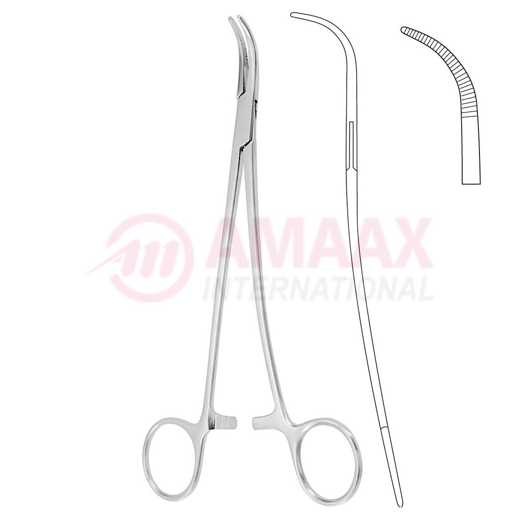 Overholt Dissecting and Ligature Forceps S-Shape Curved