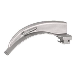 McIntosh conventional laryngoscope special curvature with warm light lamp satin finish blade