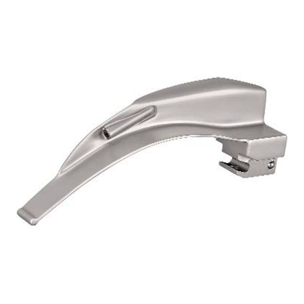 McIntosh american model Fiber optic laryngoscope satin finish with integrated light guide blade