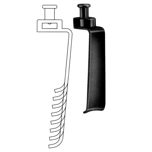 Caspar-lumbal-retractor-medialblades-black-coated-set