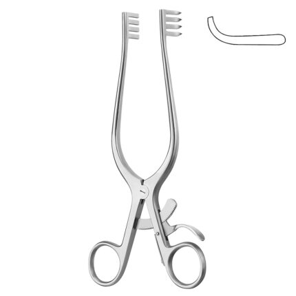 Adson Retractor 19 Cm Blunt 4 X 4