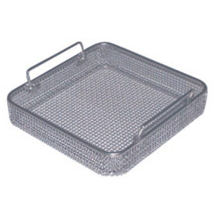Wire Basket With Drop Handle Plain Wire Mesh Stackable Stainless Steel