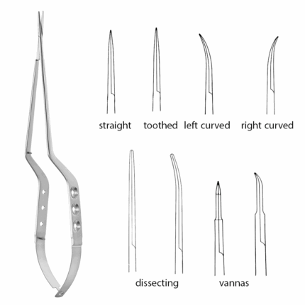 Yasargil Micro Scissors Bayonet Long Shank