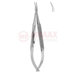 Barraquer-troutman-micro-needle-holder-with-catch-curved