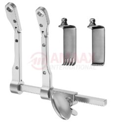 Caspar-lamina-retractor-12-cm-complete-set-with-5-lateral-blades-and-medial-blades