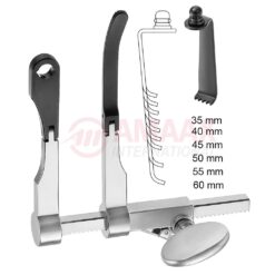 Caspar-lumbal-Retractor-10-cm-complete-set-with-6-lateral-blades