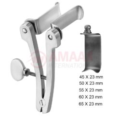 Caspar-retractor-11-cm-complete-set-with-5-blunt-Blades
