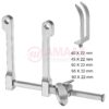 Caspar-retractor-15-cm-complete-set-with-2-prong-5-sharp-blades