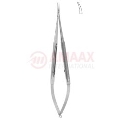 Micro-needle-holder-with-catch-curved-