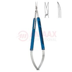 Lightweight-well-balanced-micro-scissors-spring-type-round-cutting-blades-sharp-curved