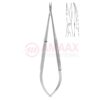 Toledo-spring-type-micro-vascular-scissors-flat-curved