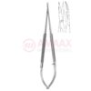 Toledo-spring-type-micro-vascular-scissors-round-curved
