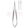 Toledo-spring-type-micro-vascular-scissors-round-straight
