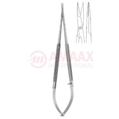 Toledo-spring-type-micro-vascular-scissors-round-straight