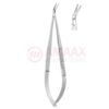 Toledo-spring-type-vascular-micro-scissors-sharp-flat-25