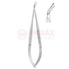 Toledo-spring-type-vascular-micro-scissors-sharp-flat-45-1-blade-buttoned