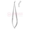 Toledo-spring-type-vascular-micro-scissors-sharp-flat-45