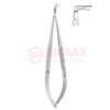 Toledo-spring-type-vascular-micro-scissors-sharp-flat-90-1-blade-buttoned
