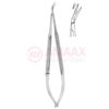 Toledo-spring-type-vascular-micro-scissors-sharp-round-25-1-blade-buttoned