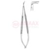 Toledo-spring-type-vascular-micro-scissors-sharp-round-90-1-blade-buttoned