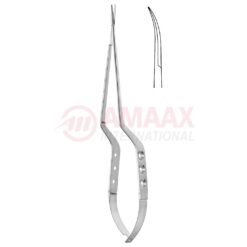 Yasargil-micro-scissors-bayonet-3-hole-type-handle-curved-left