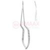 Yasargil-micro-scissors-bayonet-3-hole-type-handle-long-blade-curved