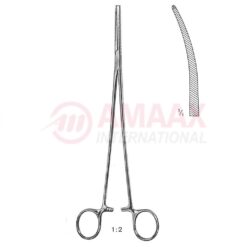 Bengolea Hemostatic Forceps 1x2 Teeth Curved