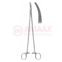 Bridge Hemostatic Forceps, Curved, 27.5cm, Delicate, Serrated