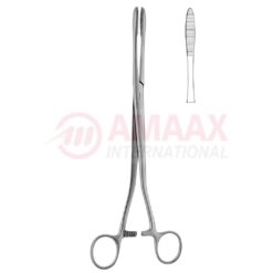 Collin Dressing Forceps 25cm Straight With-Ratchet