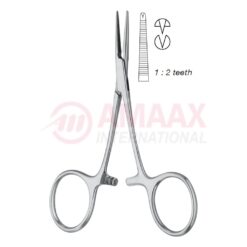 Micro Mosquito Forceps Straight 1x2 Teeth 10cm