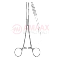 Gross Maier Dressing Forceps Curved With Ratchet, Round