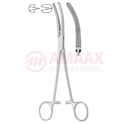 Gwilliam Hysterectomy Forceps 1x2 Teeth 20cm