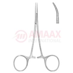 Micro Halsted Hemostatic Forceps (Mosquito Forceps), Curved, Delicate, 1x2 Teeth