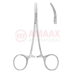 Micro Halsted Hemostatic Forceps (Mosquito Forceps), Curved, 14cm, Delicate, Serrated