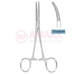 Titanium Kelly Hemostatic Forceps Curved 14cm