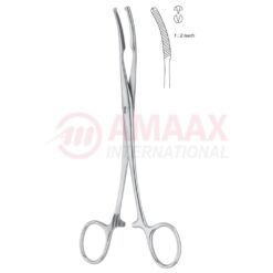 Mikulicz Peritoneum Forceps Curved 1x2 Teeth