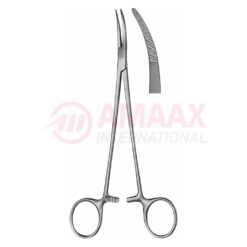 Nissen Hemostatic Forceps, Curved, 18.5cm, Delicate, Serrated