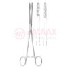 Ulrich Cotton Swab Forceps With Ratchet Straight