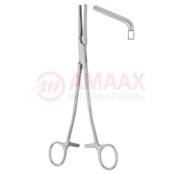 Wertheim Hysterectomy Forceps 22cm Curved De-Bakey Serration