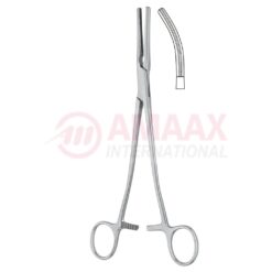 Wertheim Hysterectomy Forceps 24.5cm Slightly Curved De-Bakey Serration