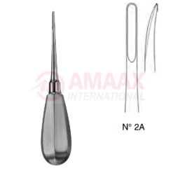Bein Root Elevator Round 13cm 4 Mm Slightly Curved, Fig 2a