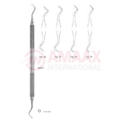 Black Cutting Instrument Single End With Round Handle