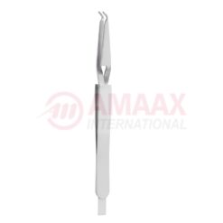 Clamping Tweezer/Bracket Holder Curved 14cm Serrated Jaws, With Spindle