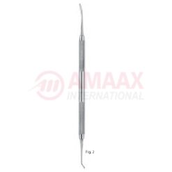 Burnisher Double Ended Fig.2, Beavertail Round Handle (2.6/1.5mm)