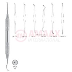 Cleoid-Discoid Carver Double Ended Hollow Handle