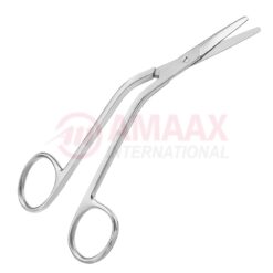 Fomon Nasal Scissors Angled Handle 15cm (6")