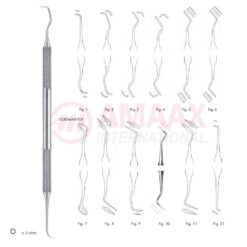 Goldman Fox Scaler Double Ended With Octagonal Handle