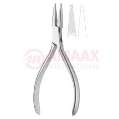 Goslee Flat And Contouring Pliers 14cm One Jaw Smooth / One Jaw Serrated