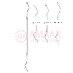 Hemingway Double Ended Bone Curette 17cm (6 3/4"), Oval