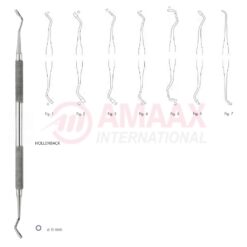 Hollenback Amalgam Plugger Double Ended Round Handle